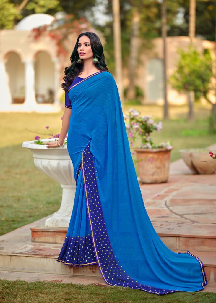 Kashvi Soundarya Fancy Party Wear Georgette Heavy Saree Collection